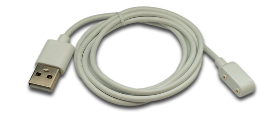 SYSTEM-S USB 2.0 Kabel 100 cm Ladekabel für HONOR Band 9 Smartwatch in Weiß