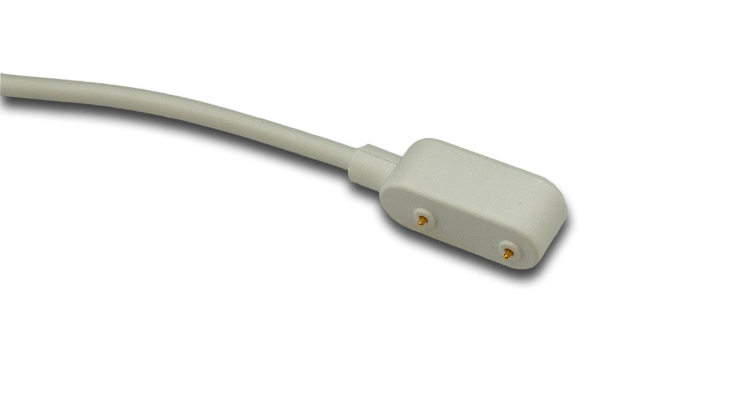 SYSTEM-S USB 2.0 Kabel 100 cm Ladekabel für HONOR Band 9 Smartwatch in Weiß