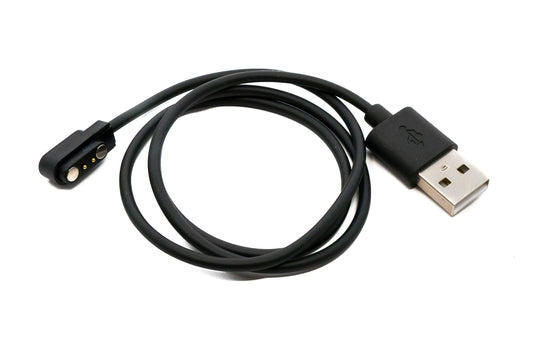 SYSTEM-S USB 2.0 Kabel 50 cm Ladekabel für Haylou Watch S8 Smartwatch in Schwarz