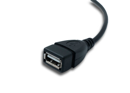 SYSTEM-S USB 3.1 Kabel 30 cm Typ C Stecker zu 2.0 A Buchse 180° U Turn Winkel Adapter
