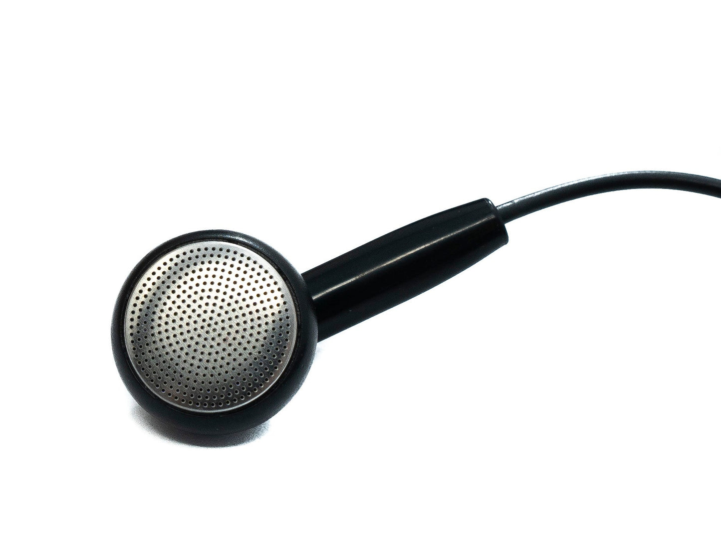 SYSTEM-S Mono In Ear Kopfhörer 120 cm AUX Klinke TRRS 3,5 mm Stecker Mikrofon