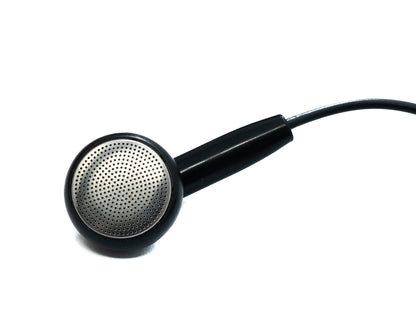 SYSTEM-S Mono In Ear Kopfhörer 120 cm AUX Klinke TRRS 3,5 mm Stecker Mikrofon