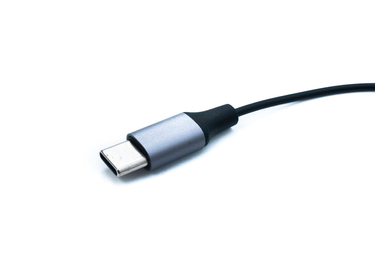 SYSTEM-S Mono In Ear Kopfhörer 120 cm USB 3.1 Typ C Stecker Mikrofon
