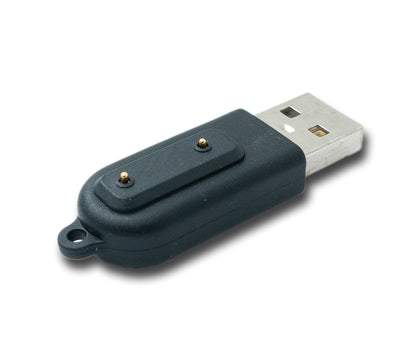 SYSTEM-S USB 2.0 Adapter für Samsung Galaxy Fit3 Smartwatch Ladeadapter in Schwarz