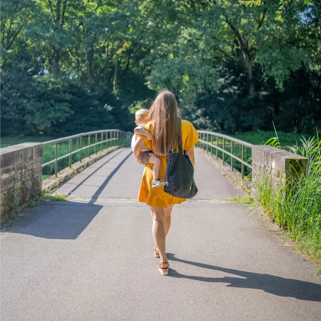 Mom Bag Bouclé – Shopper für den Kinderwagen