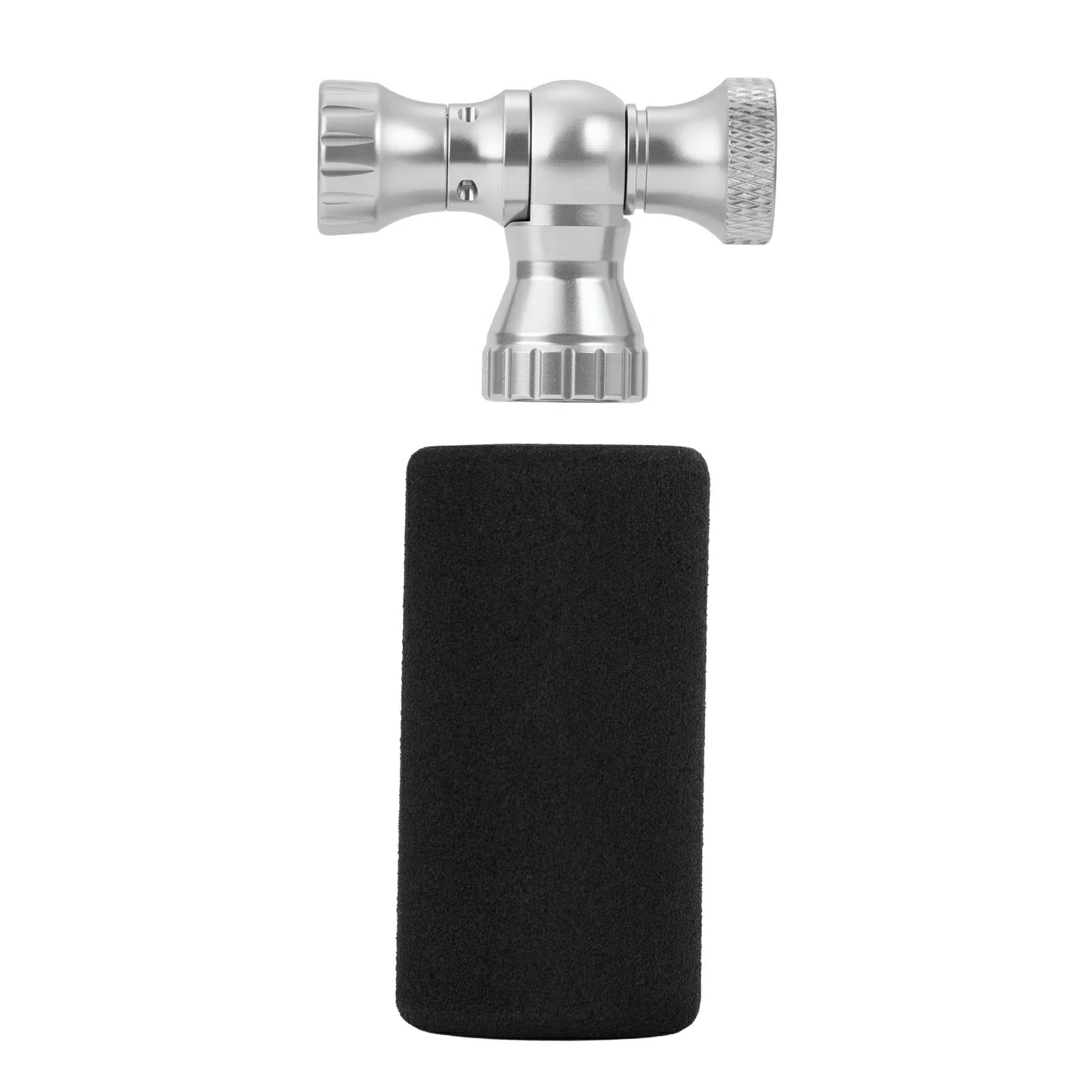 Mini Fahrradpumpe mit CO₂-Adapter - Tragbar, Presta & Schrader Kompatibel, bis 80 PSI