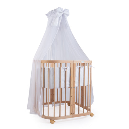 Babybett 7-in-1 – Ein Bett für viele Jahre - mitwachsend | Quadratische Form