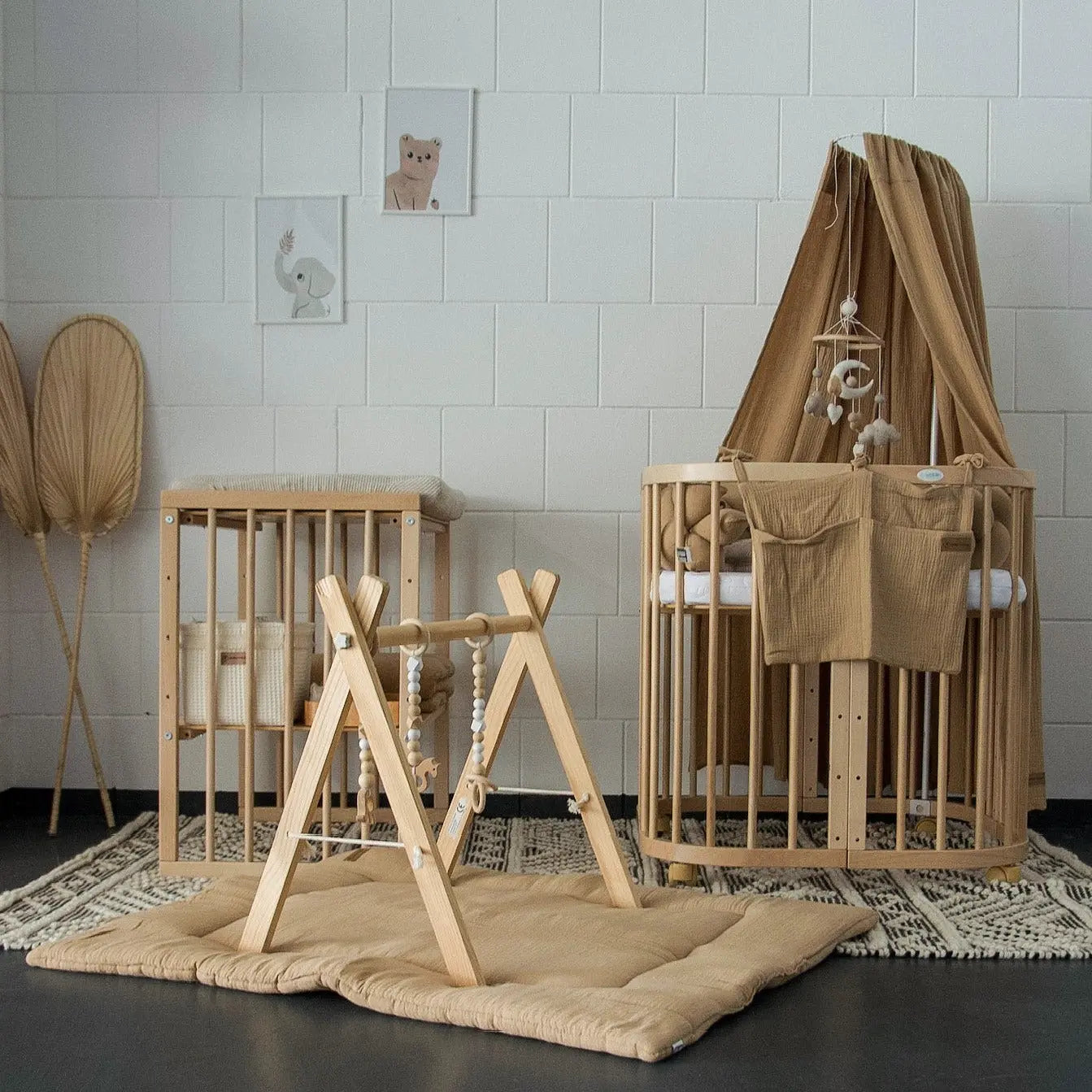 Babybett 7-in-1  Quadratische Form | B-Ware