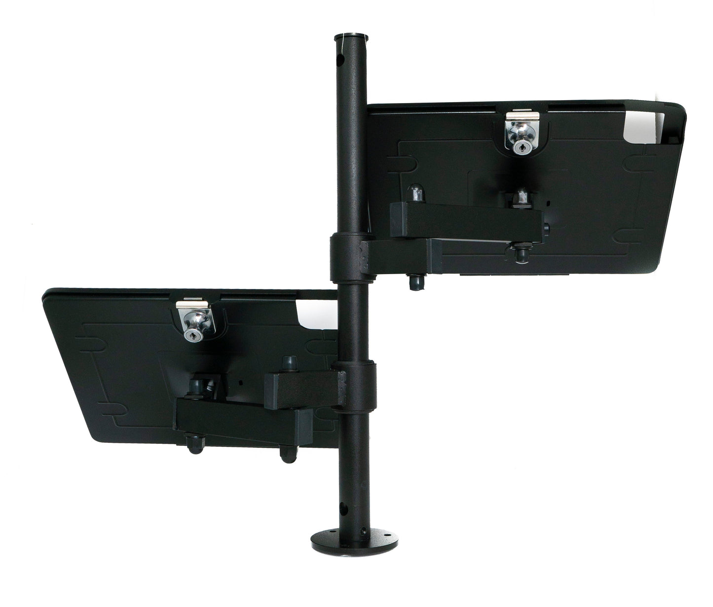 SYSTEM-S Doppel Tischhalterung 360° Ständer abschließbar für iPad Pro 13" Air 13" (M2) Pro 6 5 4 3 12.9"