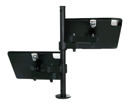 SYSTEM-S Doppel Tischhalterung 360° Ständer abschließbar für iPad Pro 13" Air 13" (M2) Pro 6 5 4 3 12.9"