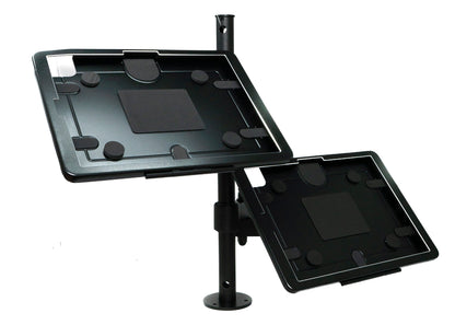 SYSTEM-S Doppel Tischhalterung 360° Ständer abschließbar für iPad Pro 13" Air 13" (M2) Pro 6 5 4 3 12.9"
