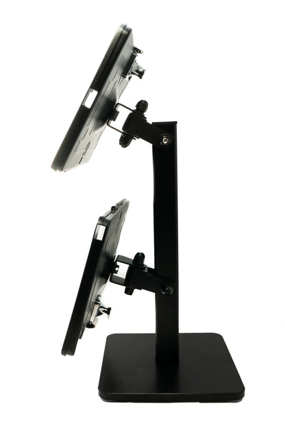 B-Ware SYSTEM-S Tischständer Dual 360° drehbar 180° neigbar Halterung abschließbar für iPad 10.2" 9 8 7 (Rückläufer)