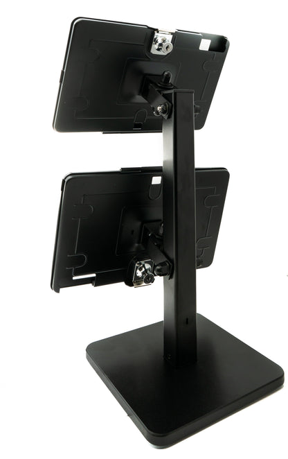 B-Ware SYSTEM-S Tischständer Dual 360° drehbar 180° neigbar Halterung abschließbar für iPad 10.2" 9 8 7 (Rückläufer)