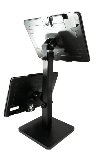 SYSTEM-S Tischständer Dual 360° drehbar 180° neigbar Halterung abschließbar für iPad 10 Pro 4 3 2 1 Air 5 4