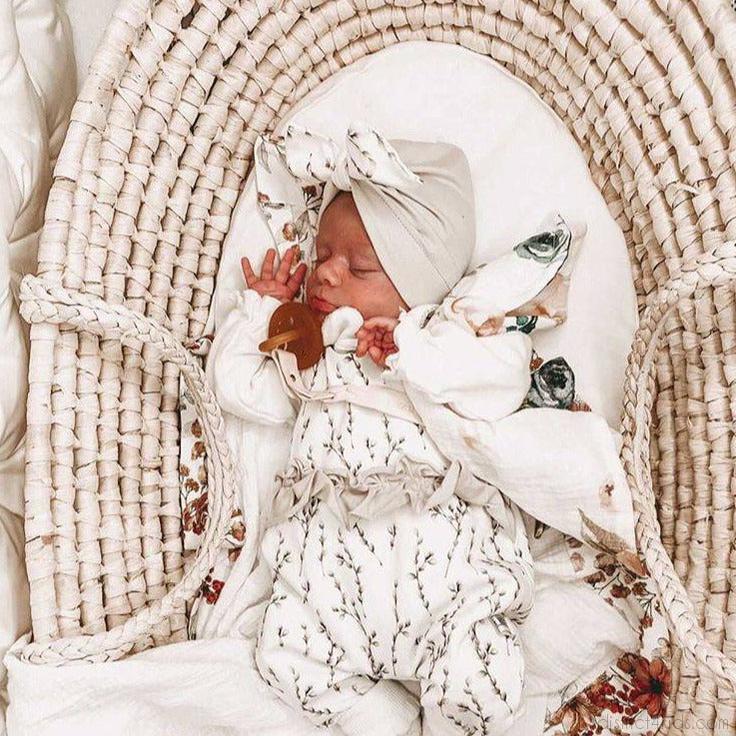 Moses basket wickerwork including mattress - comfortable sleeping environment for your baby
