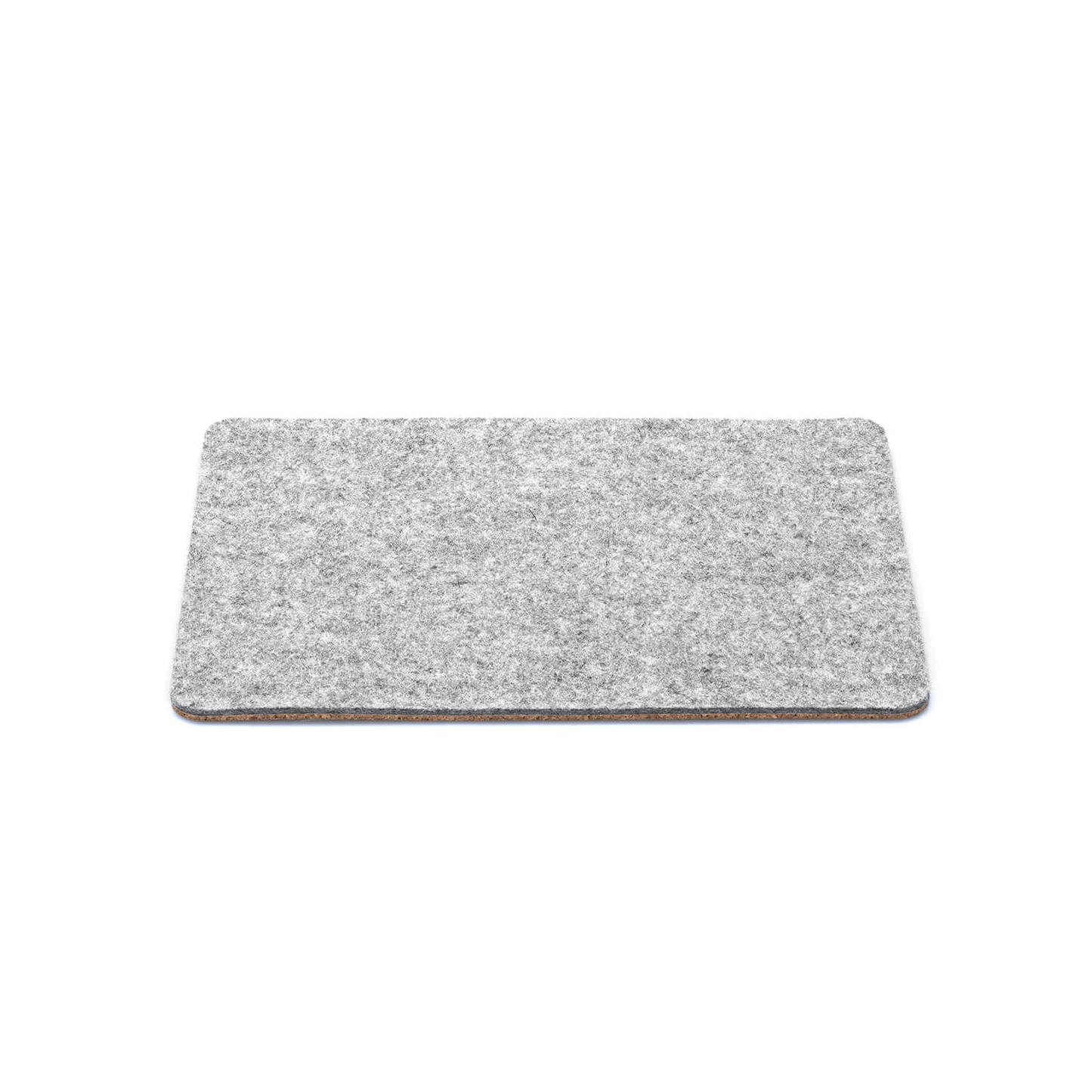 Mousepad aus Filz und Kork | 20 x 25 cm | hellgrau