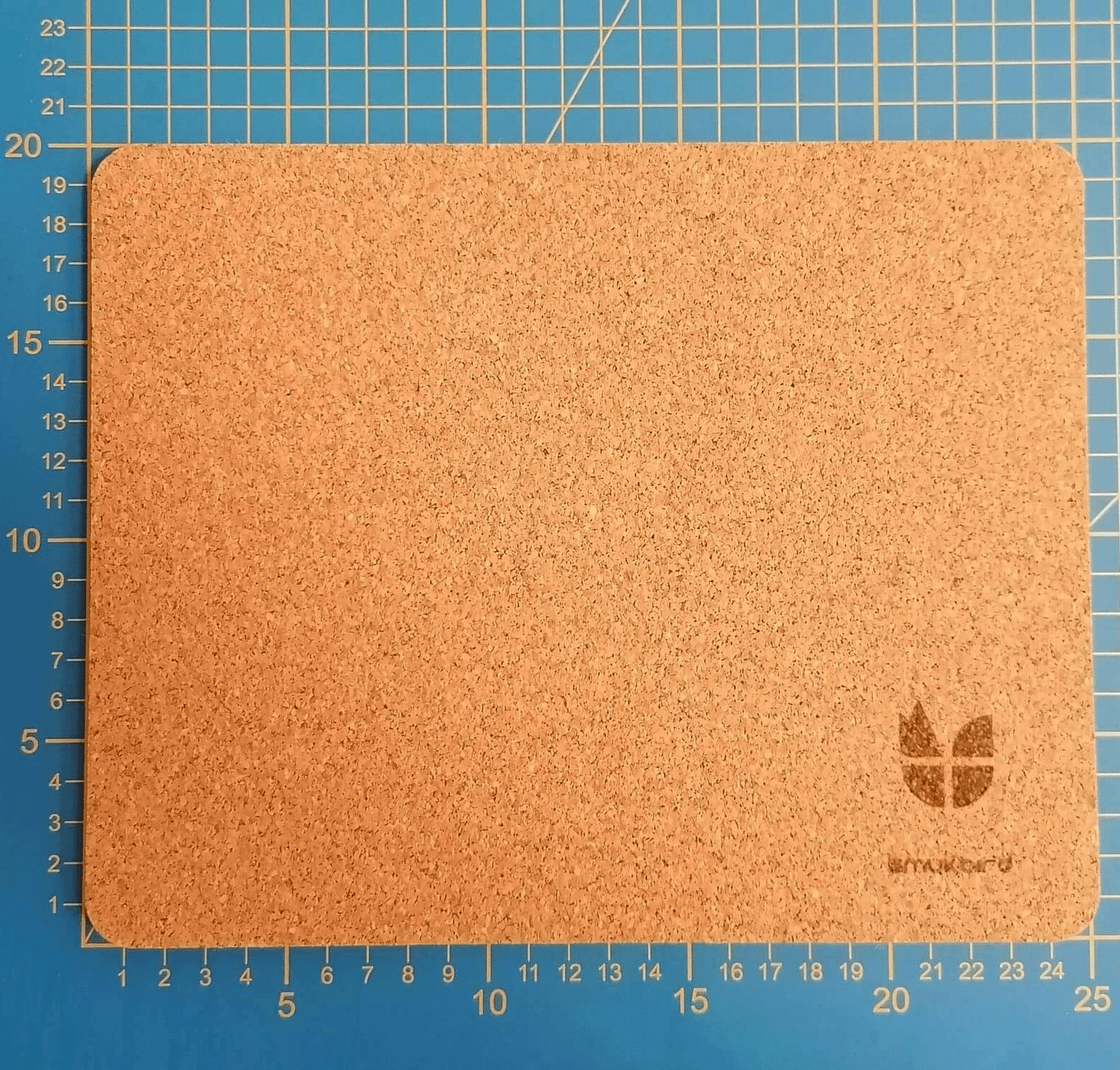 Mousepad aus Filz und Kork | 20 x 25 cm | anthrazit