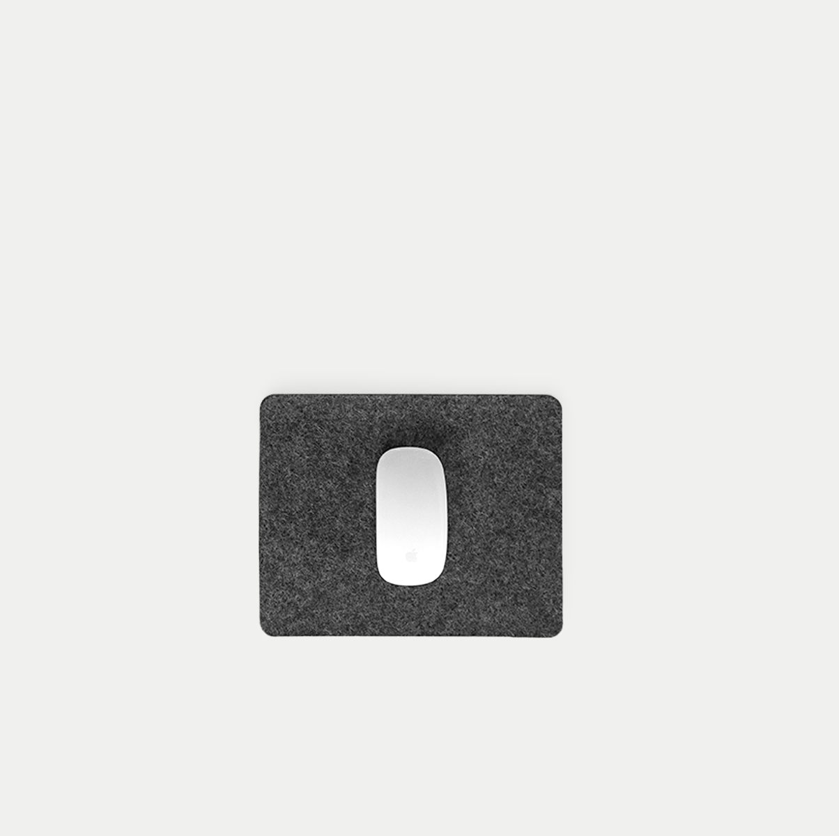 Mousepad aus Filz und Kork | 20 x 25 cm | anthrazit