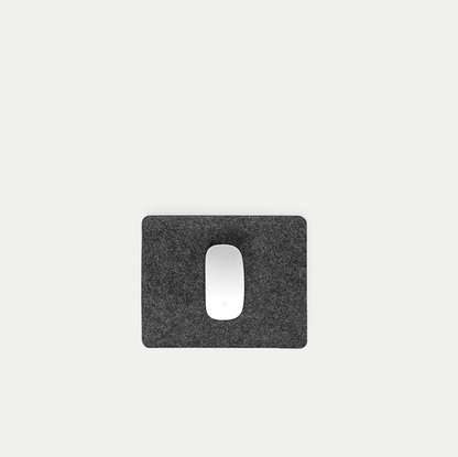 Mousepad aus Filz und Kork | 20 x 25 cm | anthrazit