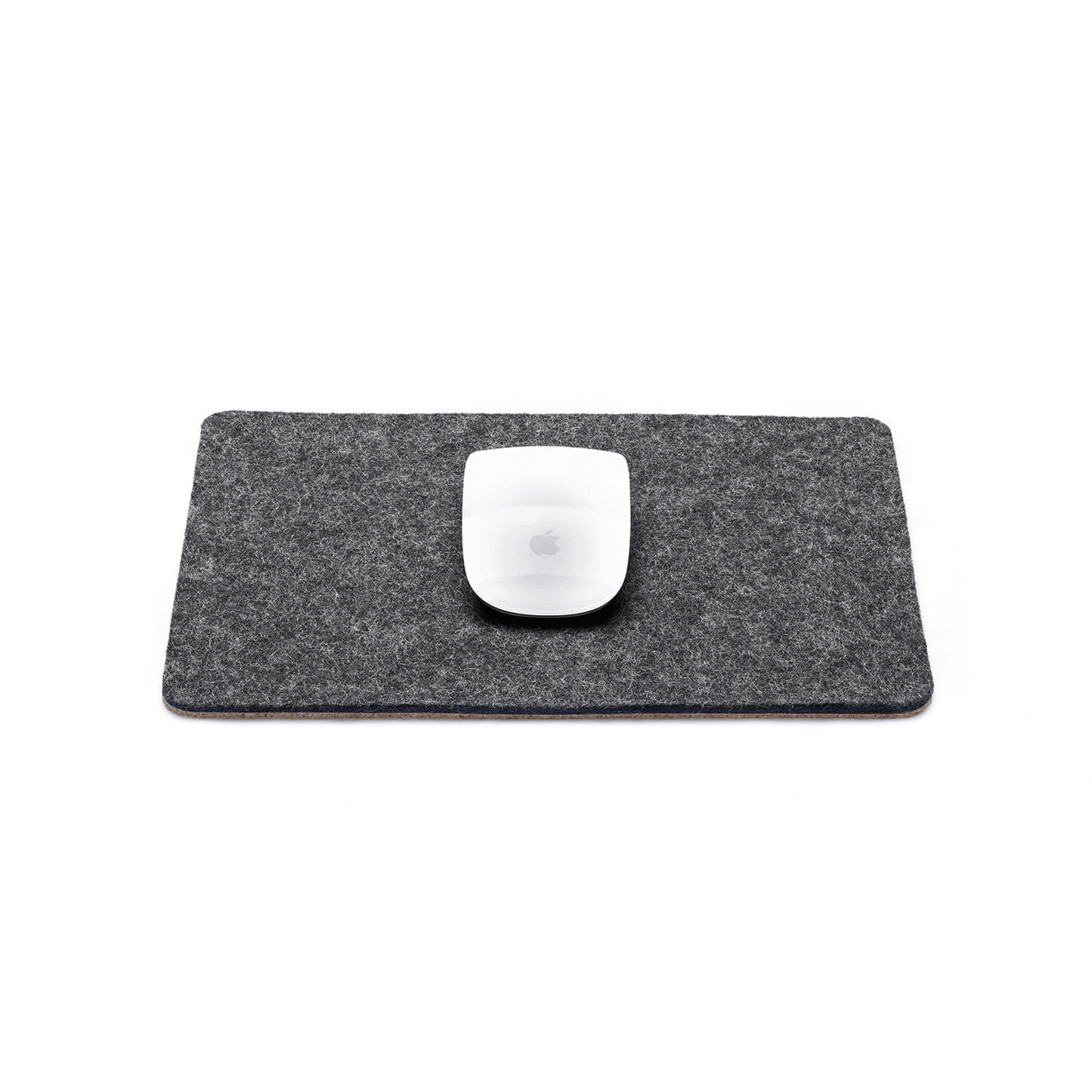 Mousepad aus Filz und Kork | 20 x 25 cm | anthrazit