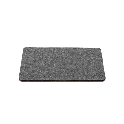 Mousepad aus Filz und Kork | 20 x 25 cm | anthrazit
