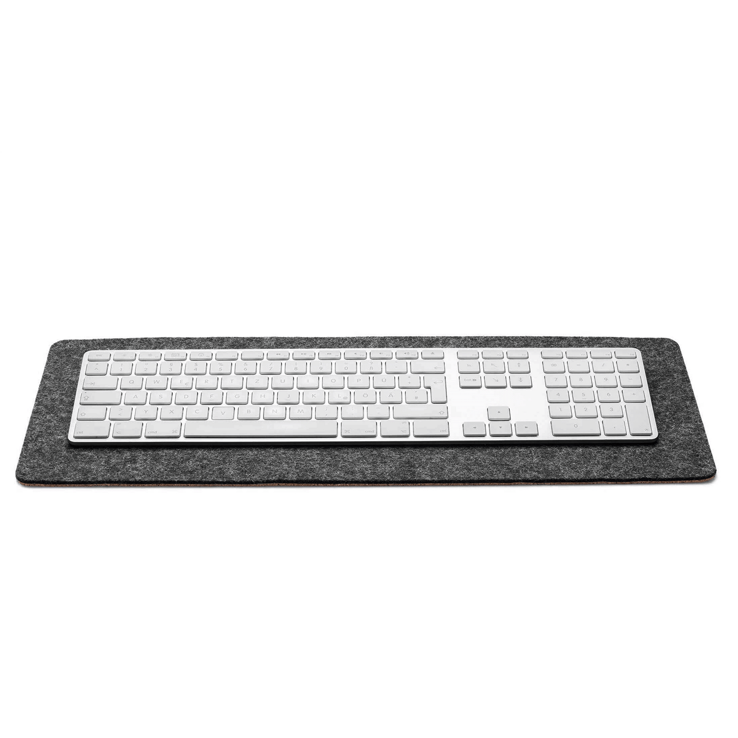 Felt and cork desk pad | 20 x 50 cm | anthracite