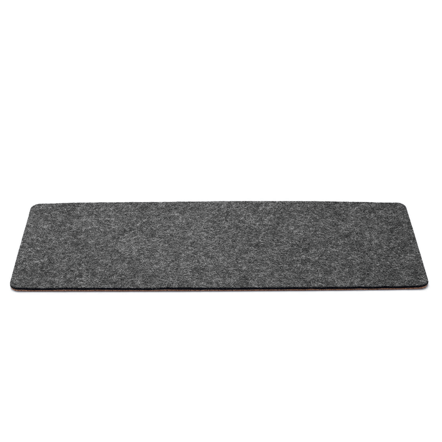 Felt and cork desk pad | 20 x 50 cm | anthracite