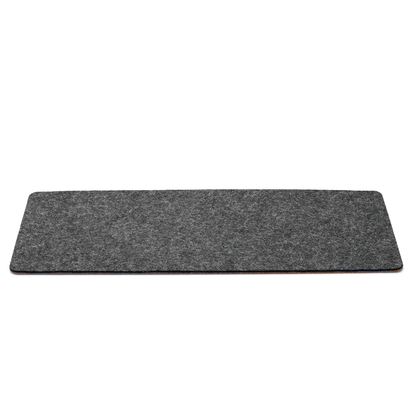 Felt and cork desk pad | 20 x 50 cm | anthracite
