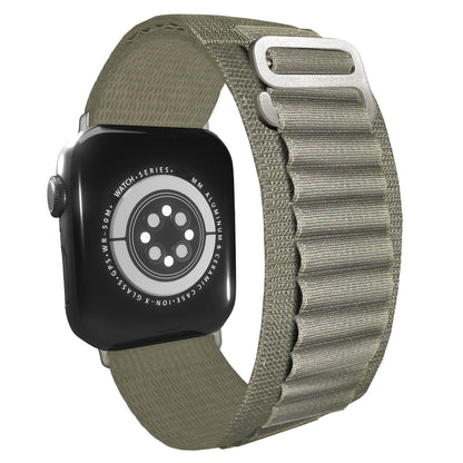 NALIA Smart Watch Armband Alpine Loop Style kompatibel mit Apple Watch Armband Ultra/SE & Series 8/7/6/5/4/3/2/1, 38/40/41mm, G-Haken iWatch Outdoor Uhr Band, Nylon