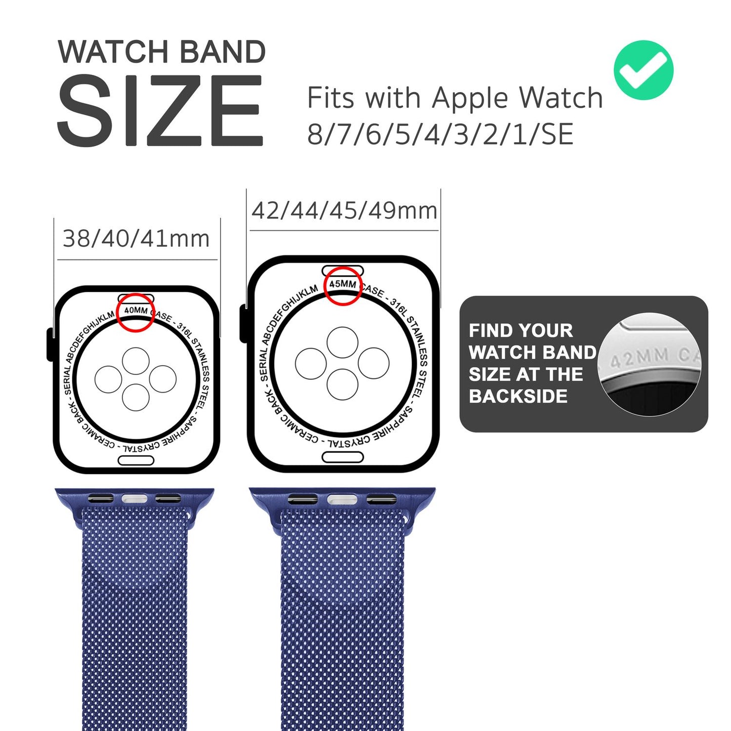 NALIA Milanaise Edelstahl Smart Watch Armband kompatibel mit Apple Watch Armband SE & Series 8/7/6/5/4/3/2/1, 38mm 40mm 41mm, iWatch-Band Magnet-Verschluss, Metall