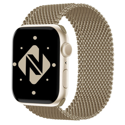 NALIA Milanaise Edelstahl Smart Watch Armband kompatibel mit Apple Watch Armband SE & Series 8/7/6/5/4/3/2/1, 38mm 40mm 41mm, iWatch-Band Magnet-Verschluss, Metall