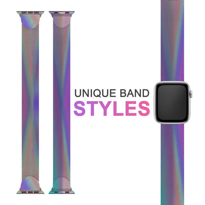 NALIA Milanaise Edelstahl Smart Watch Armband kompatibel mit Apple Watch Armband SE & Series 8/7/6/5/4/3/2/1, 38mm 40mm 41mm, iWatch-Band Magnet-Verschluss, Metall