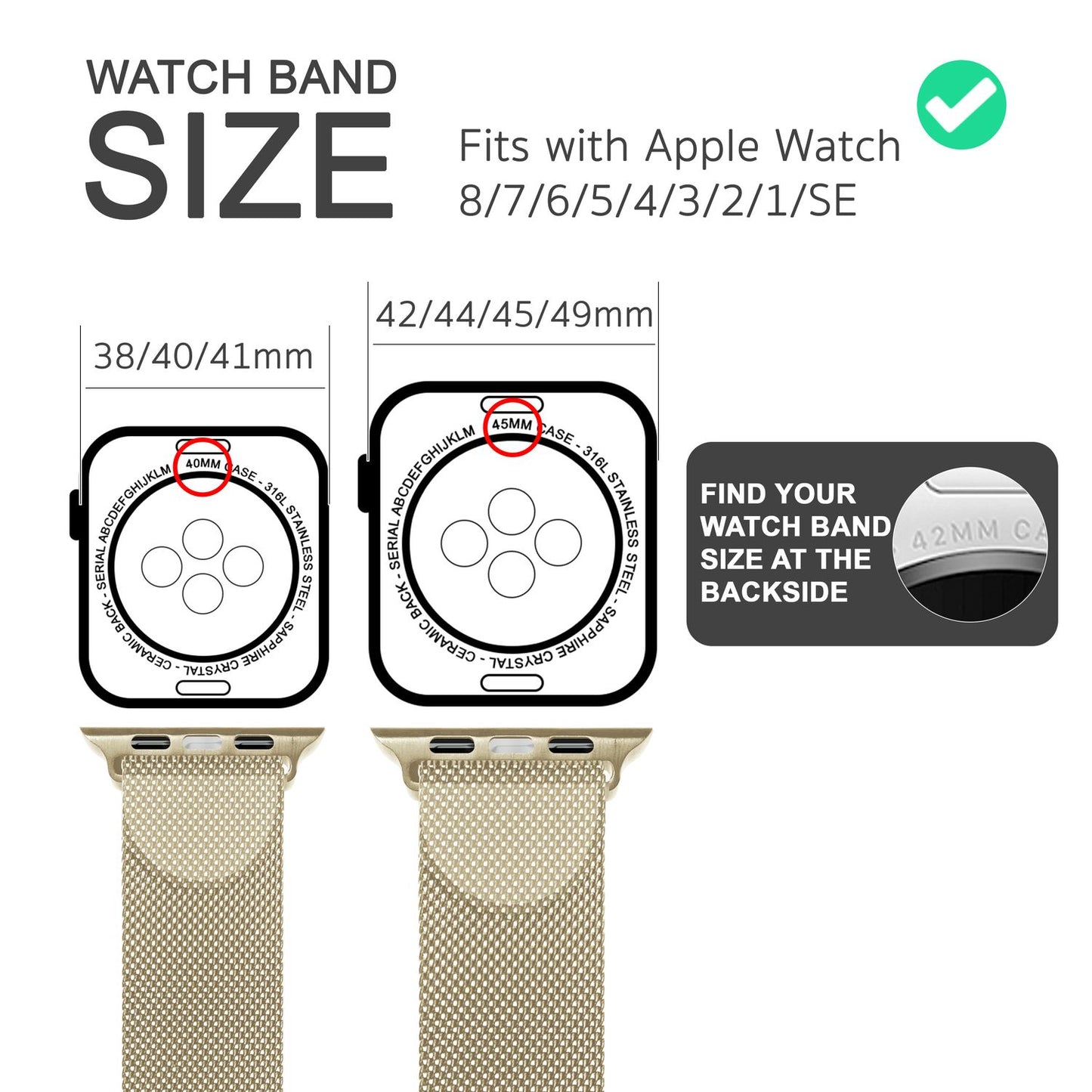 NALIA Milanaise Edelstahl Smart Watch Armband kompatibel mit Apple Watch Armband Ultra/SE & Series 8/7/6/5/4/3/2/1, 42mm 44mm 45mm 49mm, iWatch-Band Magnet-Verschluss, Metall