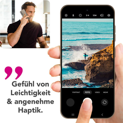 NALIA Ultra Slim Hardcase für Samsung Galaxy S25 – Matt & 0.3mm Dünn – PHANTOM (Hauchdünnes Cover & Kamera-Vollschutz) – Marke aus Berlin
