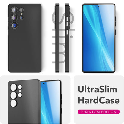 NALIA Ultra Slim Hardcase für Samsung Galaxy S25 Ultra – Matt & 0.3mm Dünn – PHANTOM (Hauchdünnes Cover & Kamera-Vollschutz) – Marke aus Berlin