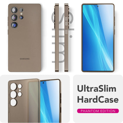 NALIA Ultra Slim Hardcase für Samsung Galaxy S25 Ultra – Matt & 0.3mm Dünn – PHANTOM (Hauchdünnes Cover & Kamera-Vollschutz) – Marke aus Berlin