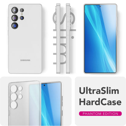 NALIA Ultra Slim Hardcase für Samsung Galaxy S25 Ultra – Matt & 0.3mm Dünn – PHANTOM (Hauchdünnes Cover & Kamera-Vollschutz) – Marke aus Berlin