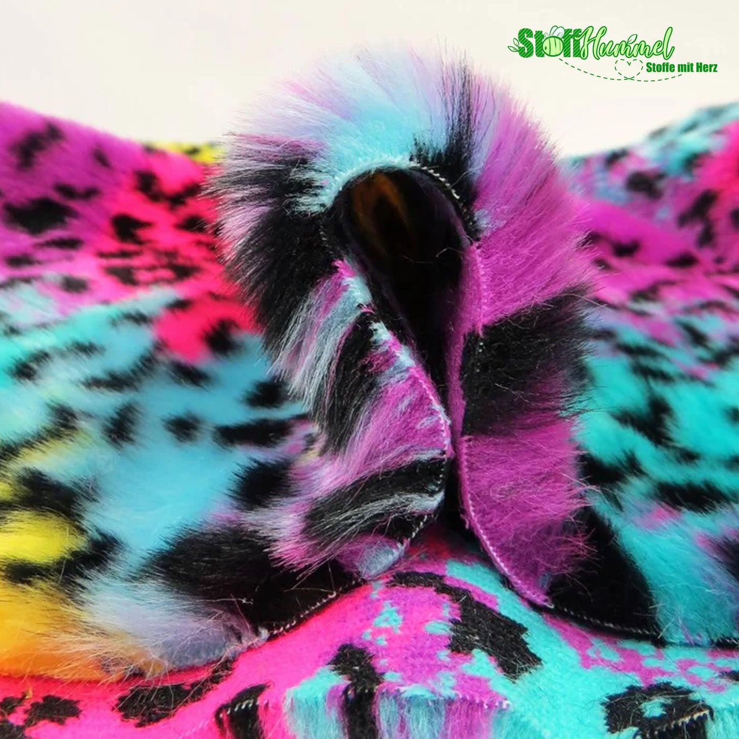 Ecoshag™ Rainbow Leopard Animal Faux Fur