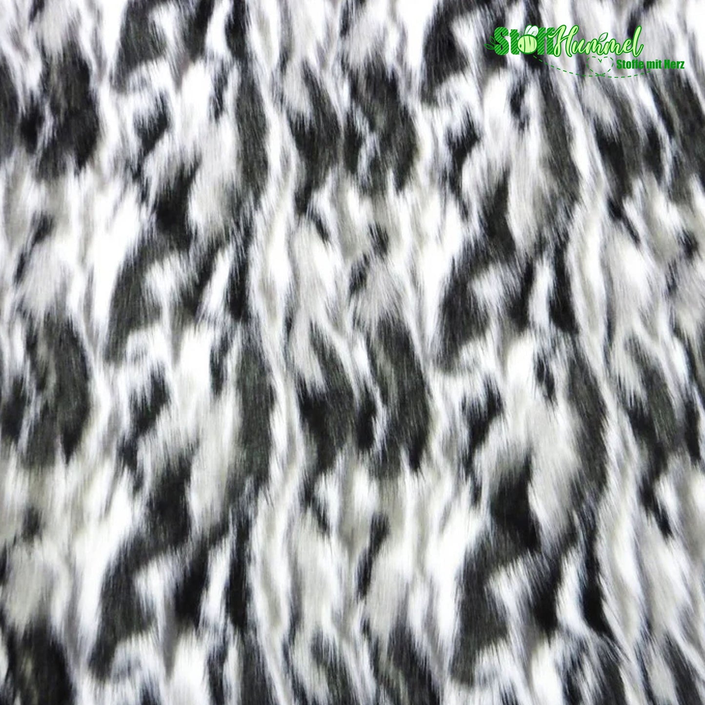 Ecoshag™ Black, Gray, White Sunset Multi-Color Faux Fur