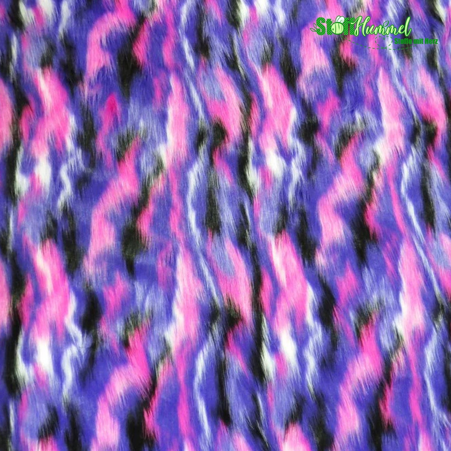 Ecoshag™ Purple, Fuchsia, White Sunset Multi-Color Faux Fur