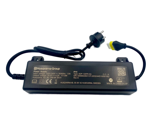 Husqvarna® Ersatzteil Netzadapter / Trafo / Netzgerät / Netzteil für Ladestation mit 28 Volt, 1,15 A Leistung