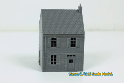 Normandy Village House Type 2 - Tabletop Wargaming WW2 Terrain | 15mm 20mm 28mm Miniature 3D Printed Model