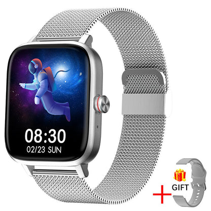 Smartwatch mit Bluetooth-Telefonie, 1,69" Display, Herzfrequenz & SpO₂, IP67