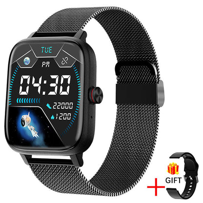 Smartwatch mit Bluetooth-Telefonie, 1,69" Display, Herzfrequenz & SpO₂, IP67