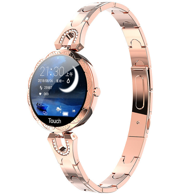 Elegante Damen-Smartwatch im stilvollen Design – ideal für Alltag, Beruf und Freizeit.