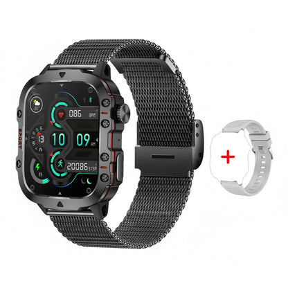 Outdoor Smartwatch mit Bluetooth-Anruf, GPS & 1,96" AMOLED
