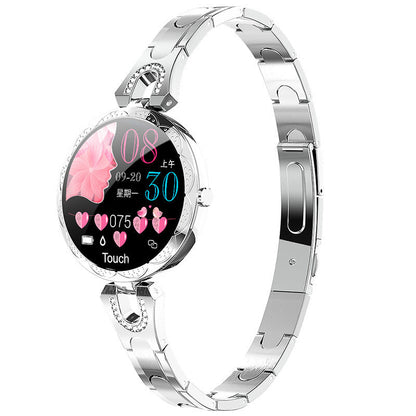 Elegante Damen-Smartwatch im stilvollen Design – ideal für Alltag, Beruf und Freizeit.