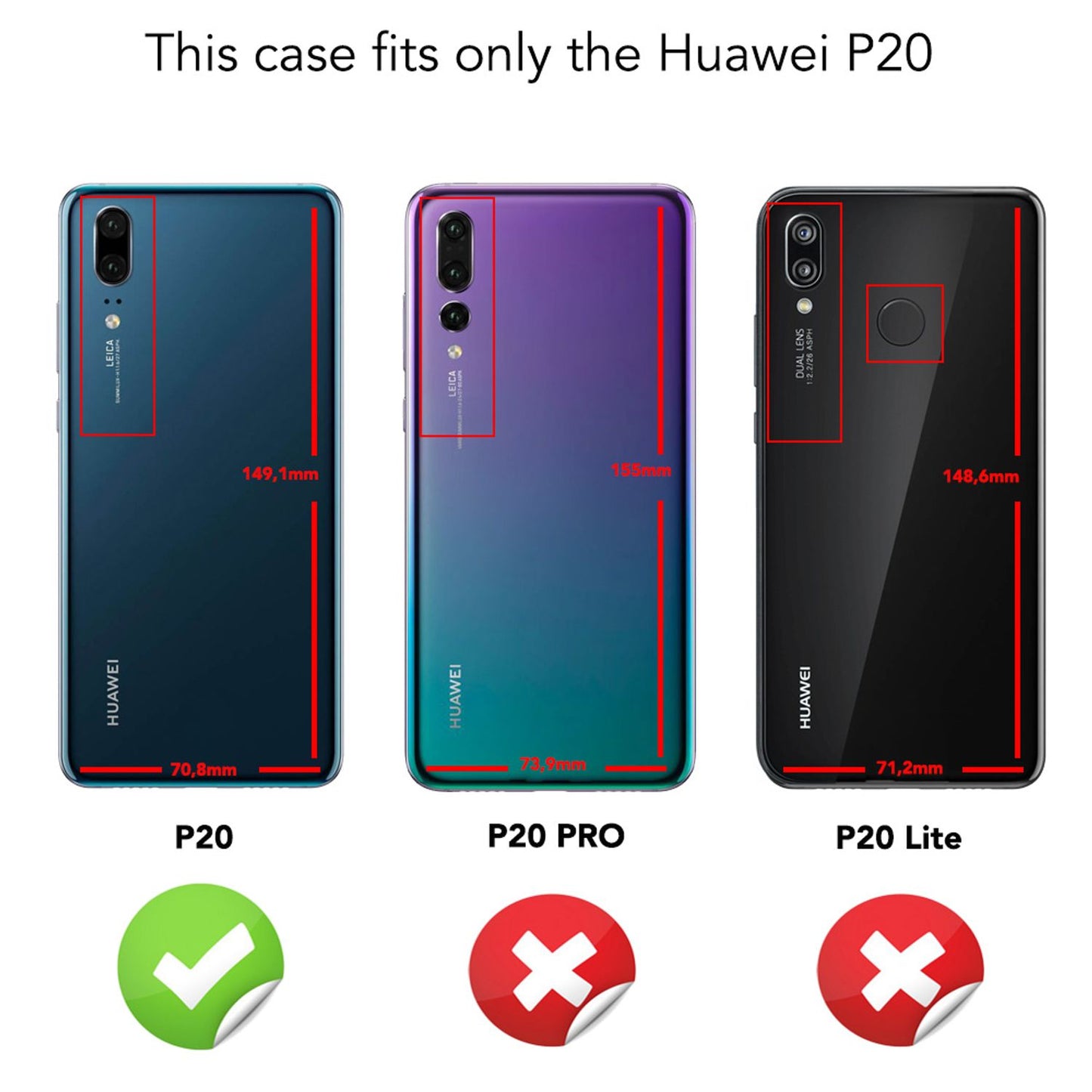 NALIA Rundum Handyhülle kompatibel mit Huawei P20, Cover 360° Grad Hülle Full-Body Doppel-Schutz mit Displayschutzglas, Slim Bumper Hard-Case 2 in 1 Etui, Rückseite & Rahmen