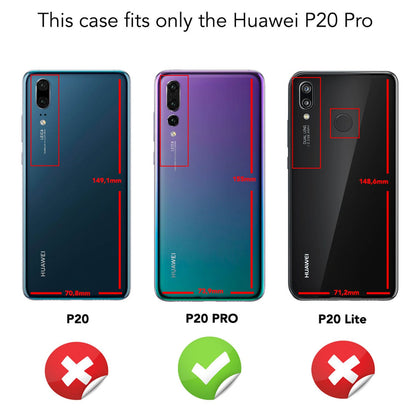 NALIA Handyhülle kompatibel mit Huawei P20 Pro, Slim Silikon Motiv Case Crystal Schutzhülle Dünn Durchsichtig, Etui Handy-Tasche Back-Cover Transparent Bumper