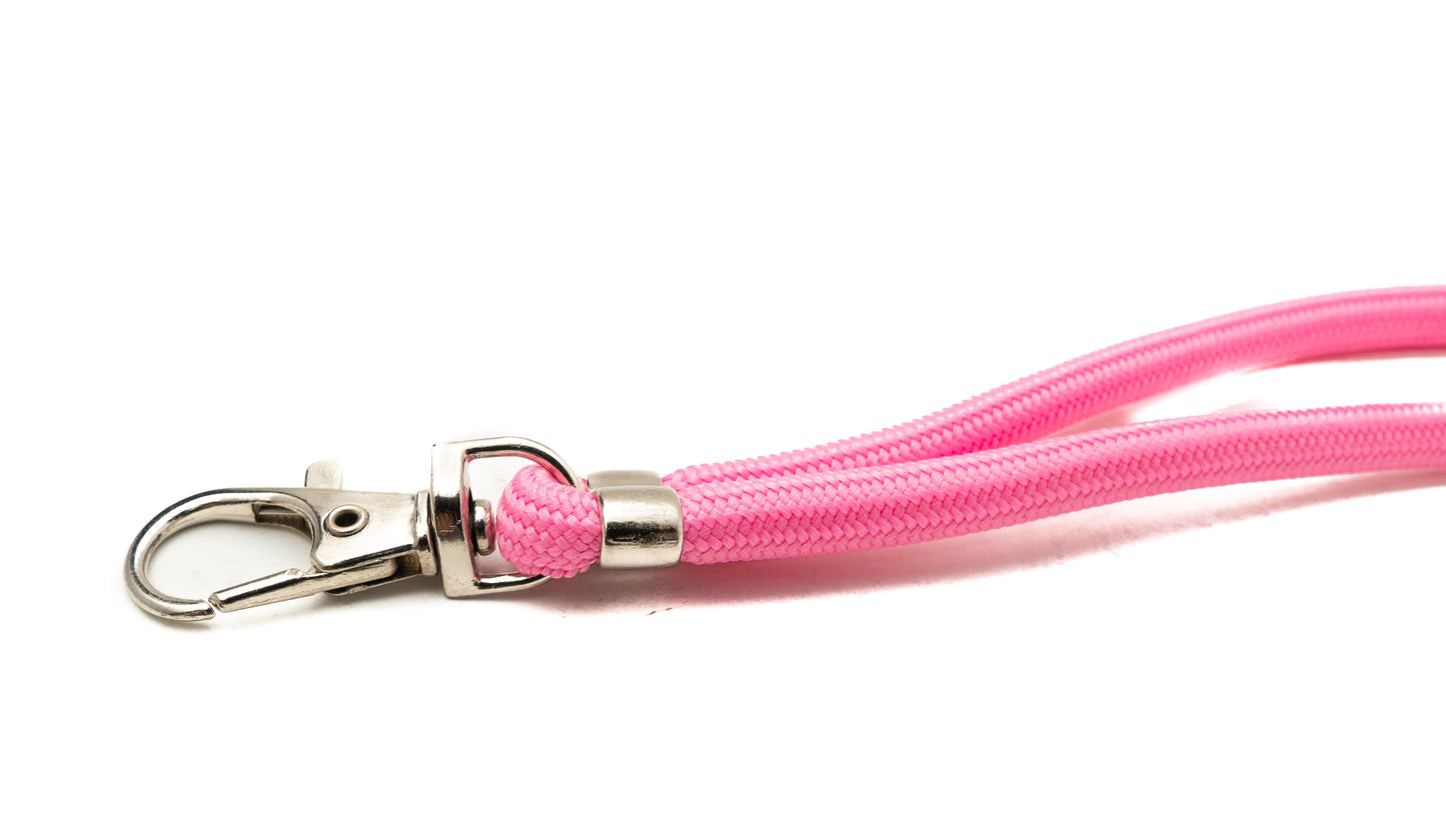 SYSTEM-S Umhänge Band Schulter Hals Schlaufe für Smartphone Hülle aus Nylon in Pink